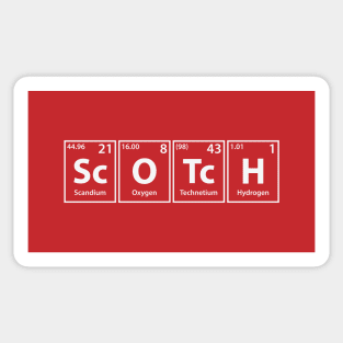 Scotch (Sc-O-Tc-H) Periodic Elements Spelling Sticker
